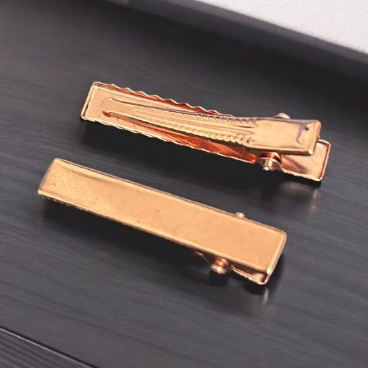 Small Alligator Clip 4cm - Rose Gold (Pack of 2pcs)