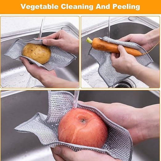 Non Scratch Wire Dishwashing Cloth - 5 Pcs