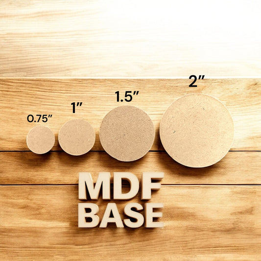 MDF Base - Round (Pack of 5pcs)