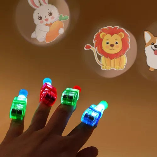 Colorful LED Flash Finger Rings For Kids
