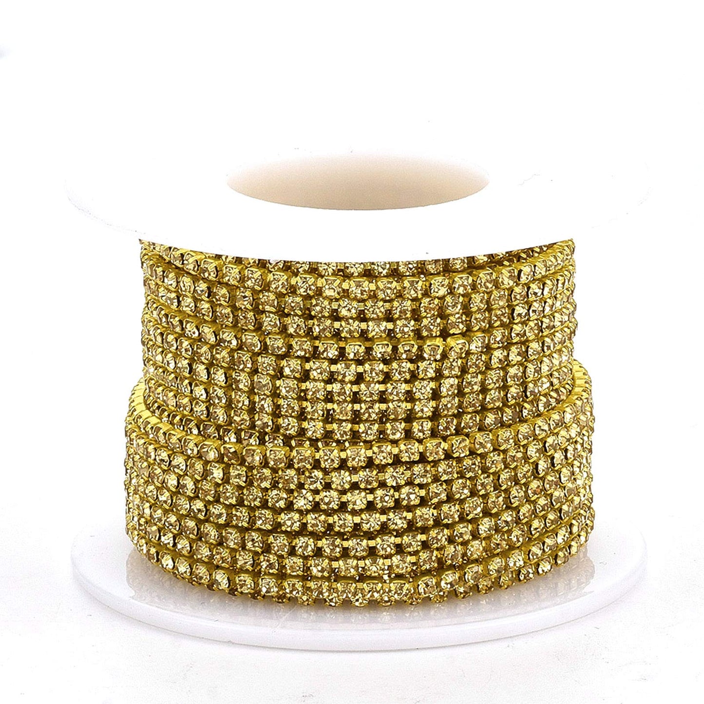 Gold Stone Chain for Jewelry making, Aari Work & Clothing Decoration - 1 meter