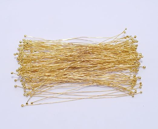 Jewelry Fuse Wire Ball Pins - Gold (10 gms)