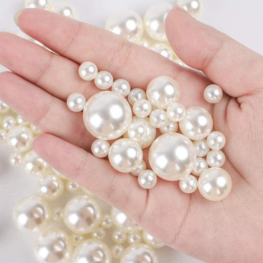 Pearl Beads - Round (20 gms)