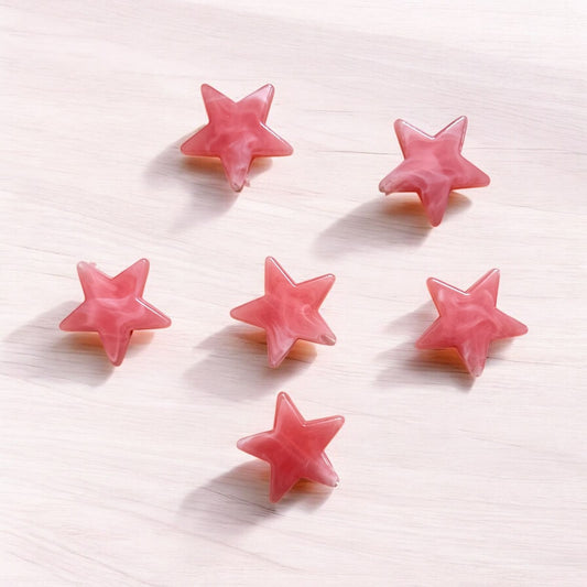 Marble Theme Fancy Star Charm (Pack of 10)
