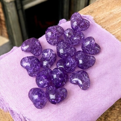 Crack Heart Shape Beads DIY For Jewelry Making Handing Accessories