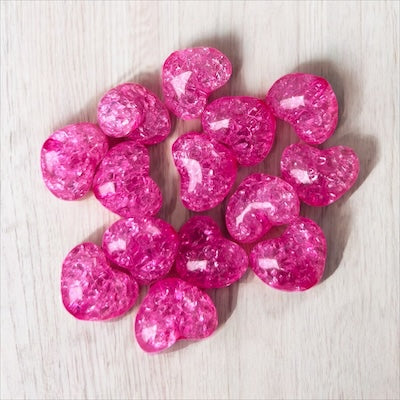 Crack Heart Shape Beads DIY For Jewelry Making Handing Accessories