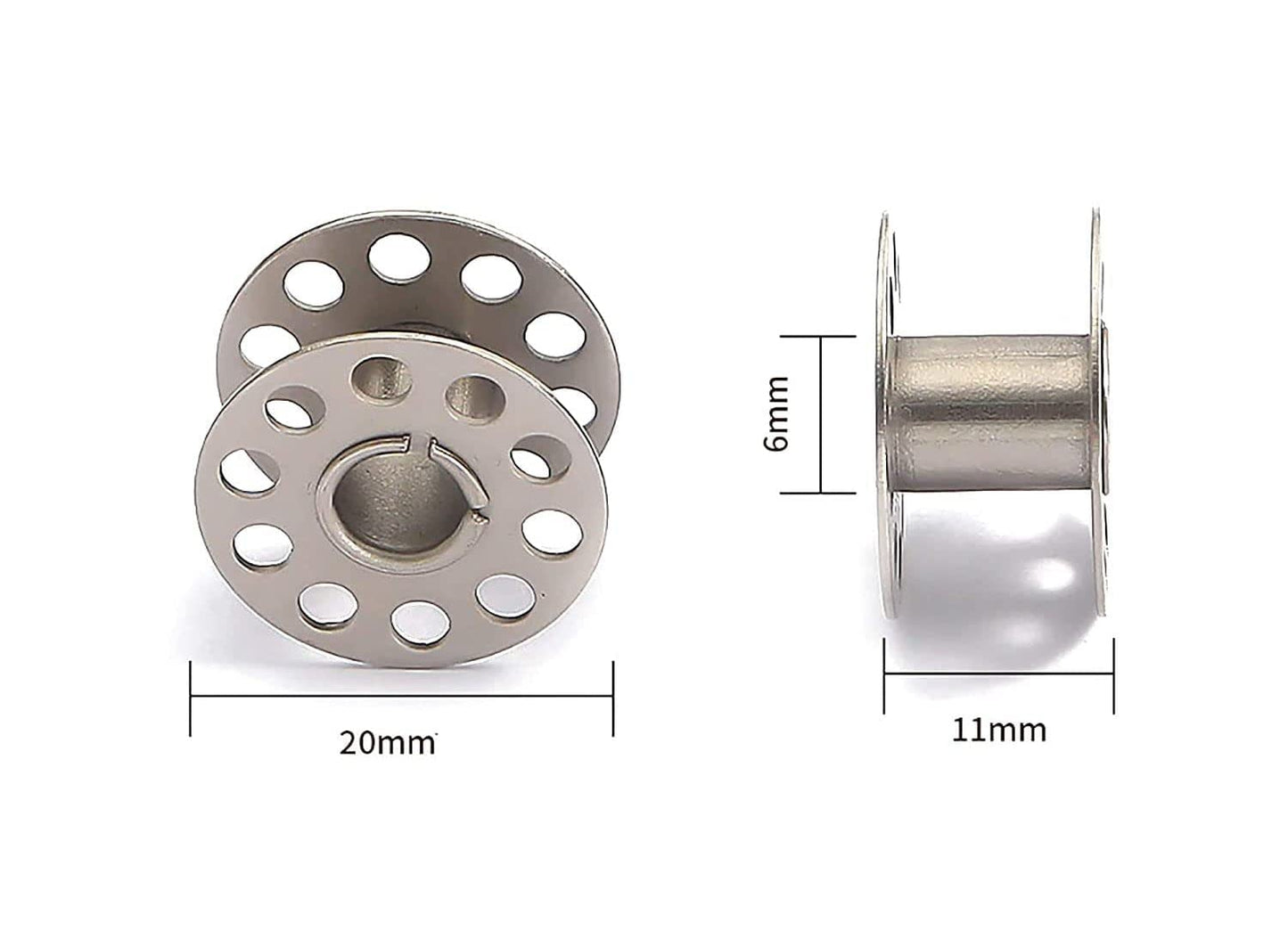 Stainless Steel bobbins for Sewing Machine (Pack of 5 pcs)