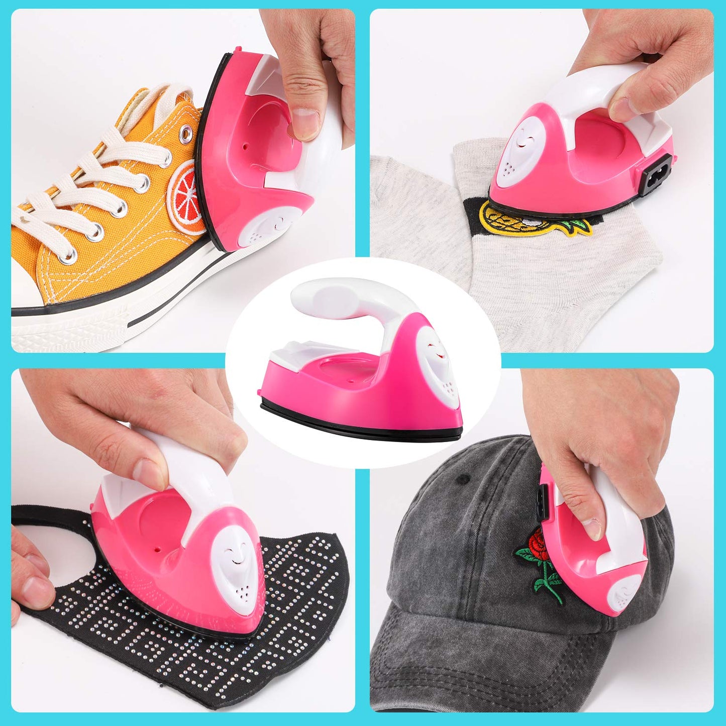 Mini Iron for Tailoring Cloths, Craft Finding and Heat transfer vinyl projects