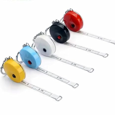 Multi-color Round-shaped 150 cm/60-inch Flexible retraceable Pocket-Roller Measuring Tape