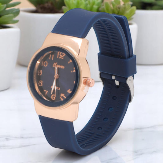 Elegance Stylish Analog Watch for Women - Dark Blue