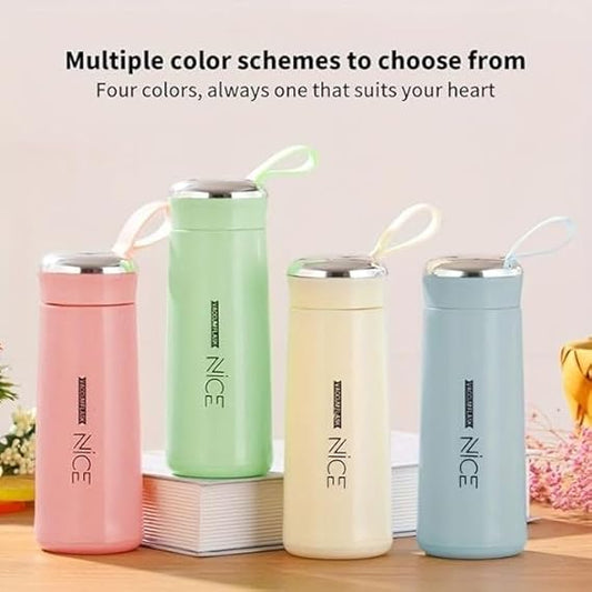 NICE Portable Glass Water Bottle 400ml