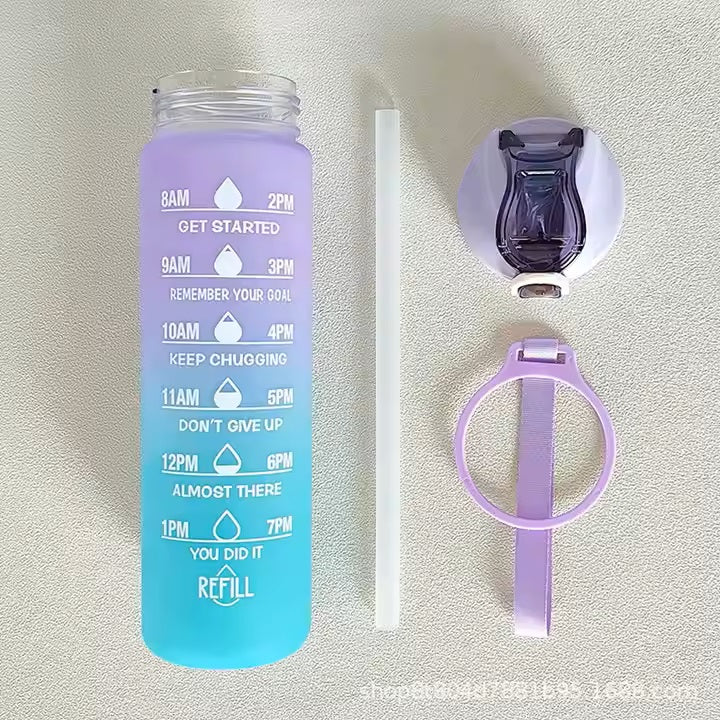 Unbreakable High Quality Silicone Water Bottle - 900ml (Mixed Color)
