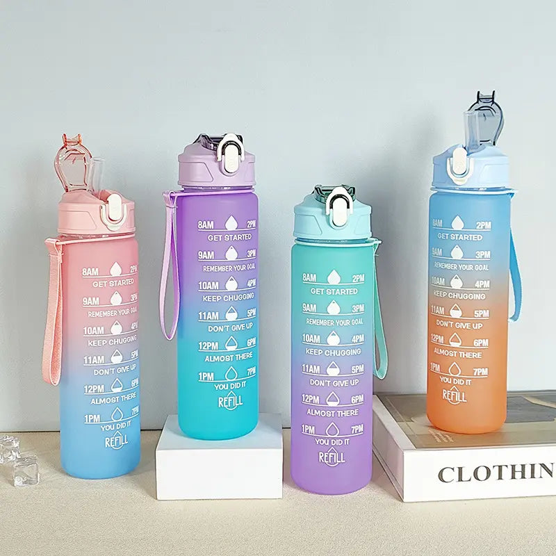 Unbreakable High Quality Silicone Water Bottle - 900ml (Mixed Color)