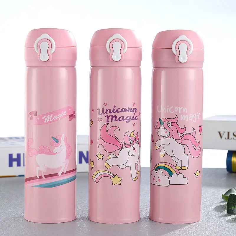 Cartoon Printed Hot & Cold Insulated Water Bottle 500ml