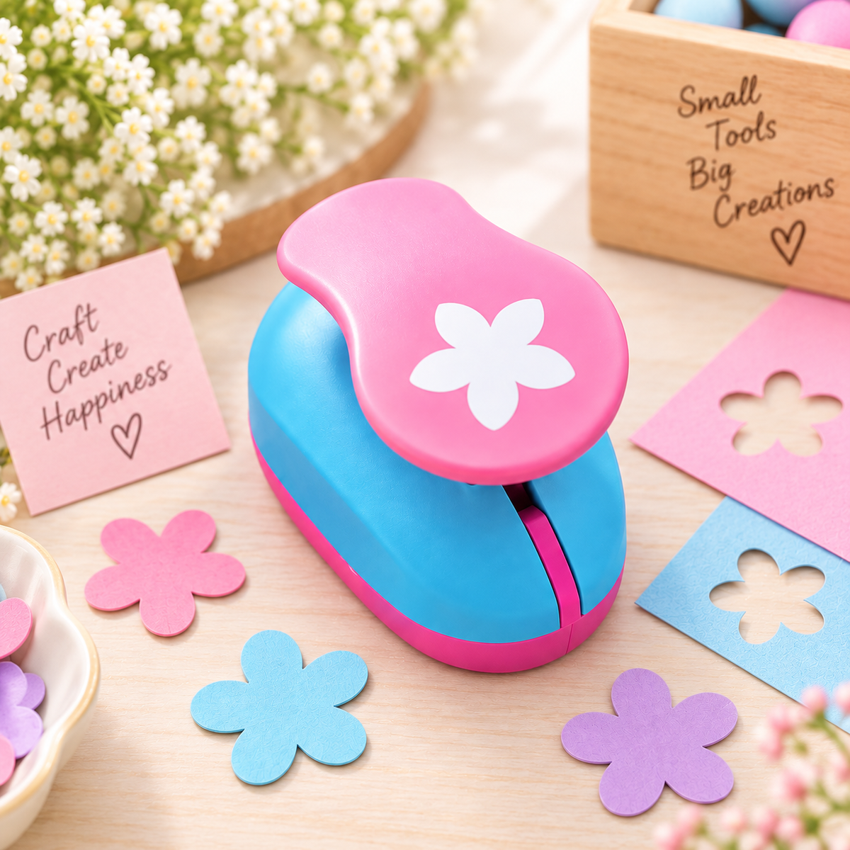 Five Petals Foam Flower Craft Punch for DIY Crafts - Size 1.5 inch