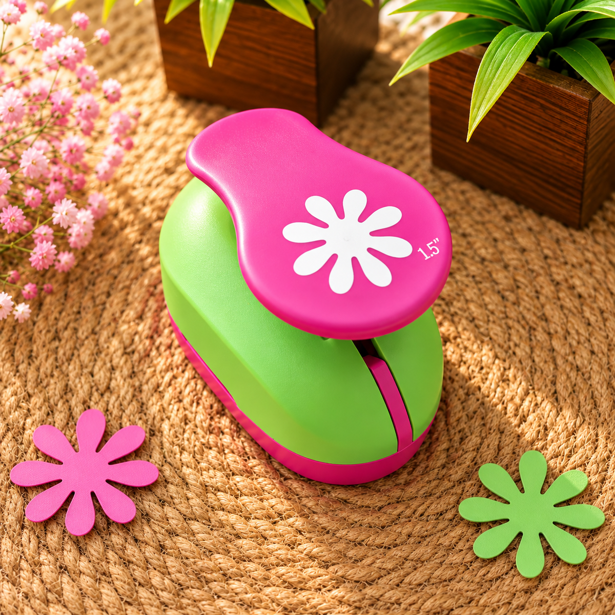 Mullai Petals Foam Flower Craft Punch for DIY Crafts - Size 1.5 inch