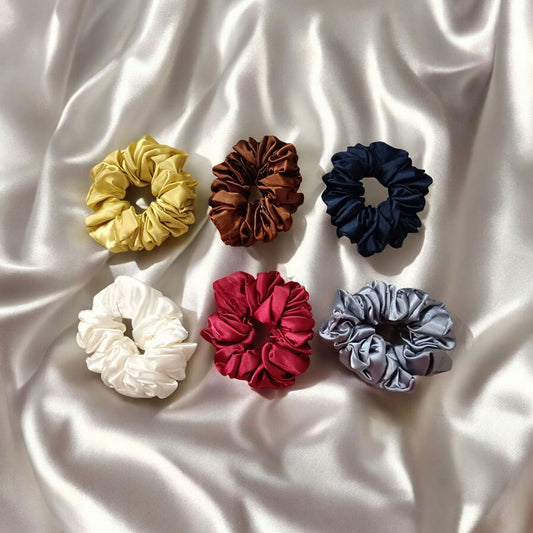 Satin Fabric Scrunchies - LARGE